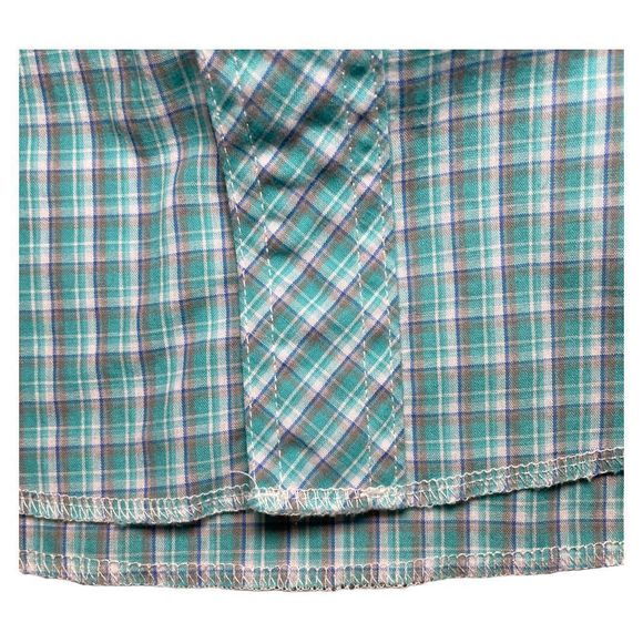 Wrangler Western Plaid Shirt M - Picture 5 of 7